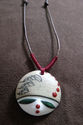 Handmade Ceramic Girl Face Necklace
