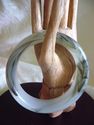 Hand Carved Jade Bangle/inside diam 66mm