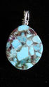 Navajo Turquoise 1" by 3/4" Pendant
