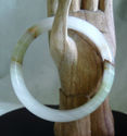 Hand Carved Jade/Jadeite Bangle/inside diameter 62