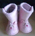 Baby's Pink Sherpa Boots/size 2/6-9 months