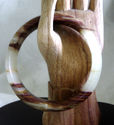 Natural Hand Carved Jade Bangle/62 mm inside diame