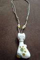 Handmade Ceramic Cat Necklace