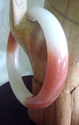 Natural Hand Carved Jade/Jadeite Bangle/inside dia