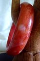 100%  Natural Bloodstone  Jade Bangle (62 mm insid