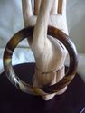 Tiger's Eye Stone Bangle /inside diam 64mm