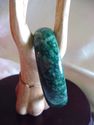 Green Hand Carved Jade Bangle/inside diam 65mm