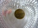 Cristal d'Arques  Heart Jewelry Trinket Box France