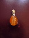Jade Pendant/1/2" Orange Tear Drop