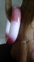Hand Carved Jade/Agate Bangle/inside diameter 60mm