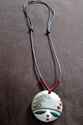 Handmade Ceramic Girl Face Necklace