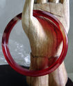 Hand Carved Jade/Agate Bangle/inside diameter 64mm