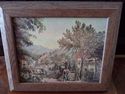 Vintage Currier & Ives 8 x 10 Old Oak'n Bucket fra