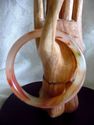 Natural Hand Carved Jade/Jadeite Bangle/inside dia
