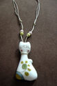 Handmade Ceramic Cat Necklace