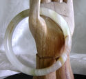 Hand Carved Natural Jade/Jadeite Bangle/62mm insid