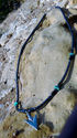 Hand Made Navaho Indian Natural Hemetite,Silver & 
