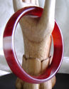 Natural Hand Carved Jade/Agate Bangle/inside diam 