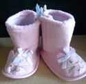 Baby's Pink Sherpa Boots/size 2/9-12 months