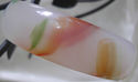 Natural Hand Carved Jade/Agate Bangle/62 mm inside
