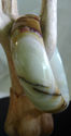 Hand Carved Jade/Jadeite Bangle/inside diameter 62