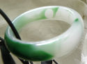 Natural Hand Carved Jade/Agate Bangle/64 MM inside
