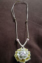 Handmade Ceramic Yellow Flower Necklace