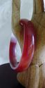 Hand Carved Jade/Agate Bangle/inside diameter 63mm