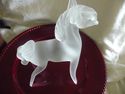 Vintage Fostoria Satin Glass Horse/9" tall by 8" w