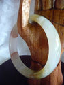 Natural Hand Carved Purple Jade Bangle/inside diam
