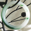 Natural Hand Carved Jade/Agate Bangle/64 MM inside