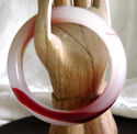 Natural Hand Carved Jade/Agate Bracelet/64 mm insi