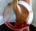 Hand Carved Natural Rainbow Jade/Jaedite bangle/64