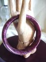  Hand Carved Plum Jade Bangle/inside diam 64mm