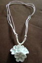 Handmade Ceramic Triple Flower Necklace