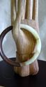 Hand Carved Jade Bangle/inside diameter 62mm