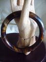 Tiger's Eye Stone Bangle / inside diam 64mm