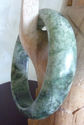 Classic Green Natural Hand Carved Jade Bangle/64 m