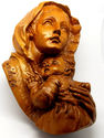 Italian Hand Carved Madonna & Child/Signed & Dated