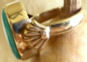 Navajo Bisbee Turquoise/Sterling Silver Ring size 