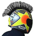 Motorcycle HELMET MOHAWK Black Hairy r's MotoX (Mo