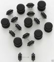 Pair Black Acrylic CHEATER PLUGS Simulate 2g Pierc