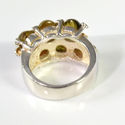 Vintage Estate Sterling Silver Ring Tourmalines si