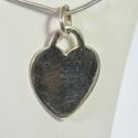 Vintage Estate Sterling Silver Heart Charm able to