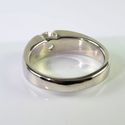 Vintage Estate 14K White Gold Diamond Wedding Ring