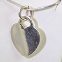 Vintage Estate Sterling Silver Heart Charm able to