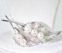 Vintage Fine Jewelry Pearl Brooch Sterling Silver 