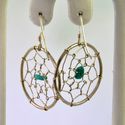 Vintage Sterling Silver Earrings Turquoise Dream C