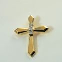 Vintage Estate Pendant Diamond Cross Fine Jewelry 
