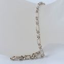 Vintage Sterling Silver Anklet 9 inch Link 925 Ita